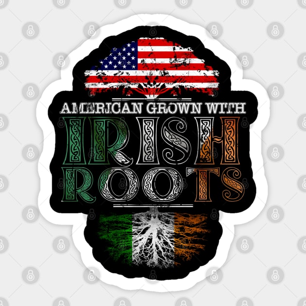 American Grown With Irish Roots Vintage - Gift Ireland Irish Sticker by giftideas